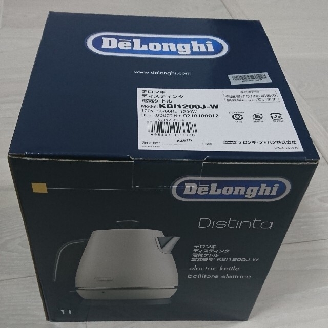 DeLonghi(デロンギ)のデロンギ DeLonghi 電気ケトル ディスティンタコレクション スマホ/家電/カメラの生活家電(電気ケトル)の商品写真