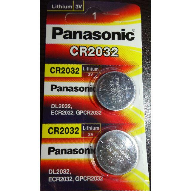 Panasonic(パナソニック)のPanasonic製 リチウム電池　CR2032　2個セット インテリア/住まい/日用品の日用品/生活雑貨/旅行(日用品/生活雑貨)の商品写真