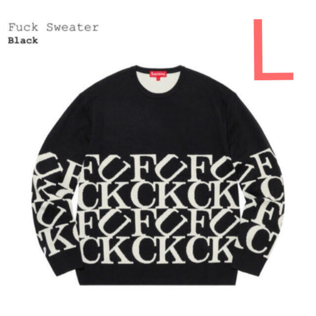 【L】 Fuck Sweater  SUPREME