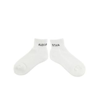 アリシアスタン(ALEXIA STAM)の本日限定値下げ　新品・未使用　ALEXIA STAM ロゴソックス(ソックス)