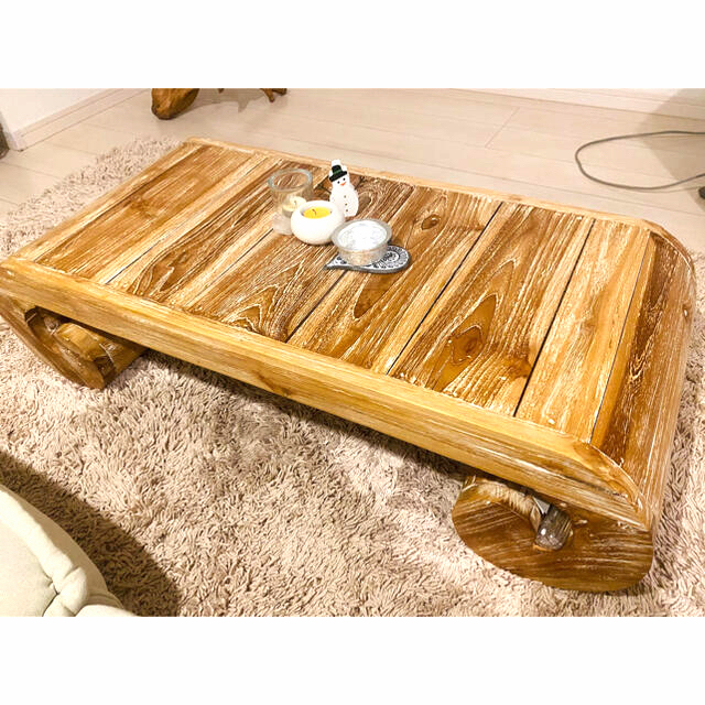 アンティーク猫足ローテーブル-