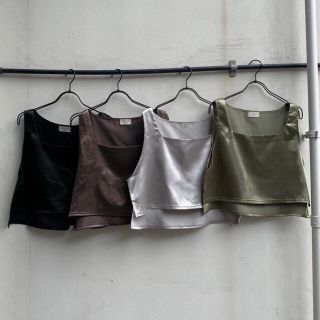 アリシアスタン(ALEXIA STAM)のSquare Satin Tank/juemi(タンクトップ)