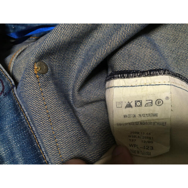 希少　初期　LEVI‘S RED デニム ジーンズ 立体裁断　爪痕　欧州企画 3