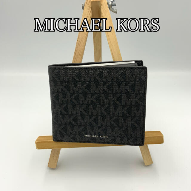 Michael Kors(マイケルコース)の【新品】MICHAEL KORS 折り財布 メンズ ブラック メンズのファッション小物(折り財布)の商品写真