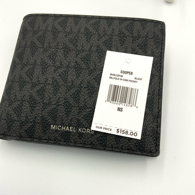 Michael Kors(マイケルコース)の【新品】MICHAEL KORS 折り財布 メンズ ブラック メンズのファッション小物(折り財布)の商品写真