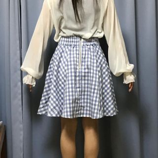 レトロガール(RETRO GIRL)のRETRO GIRL ギンガムチェック フレアスカート(ひざ丈スカート)