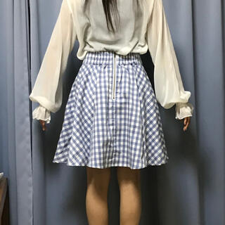 レトロガール(RETRO GIRL)のRETRO GIRL ギンガムチェック フレアスカート(ひざ丈スカート)