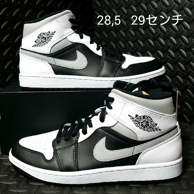 メンズJORDAN 1 MID WHITE SHADOW