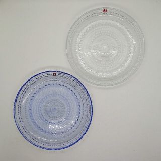 イッタラ(iittala)のイッタラ  プレート クリア アクア 2点セット 新品 未使用(食器)