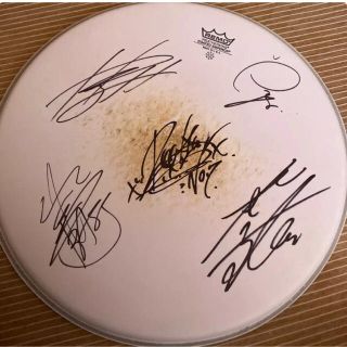 theGazettE ガゼット 直筆サイン入りドラムヘッド ルキ麗葵れいた戒の
