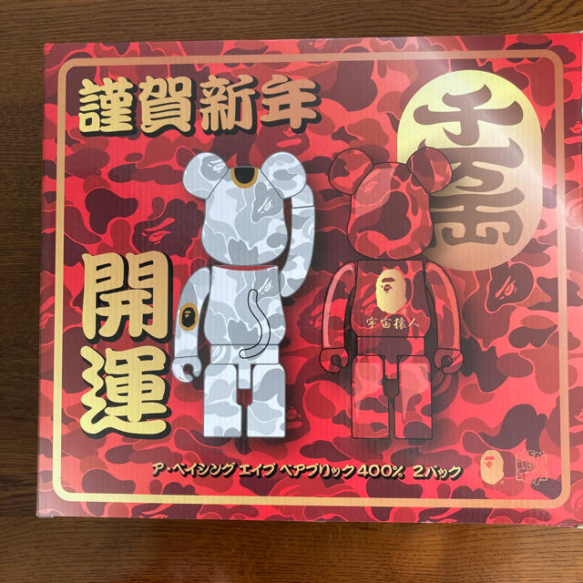 ベアブリック BE@RBRICK BAPE®️ 招き猫 & 達磨 400% pa.pe