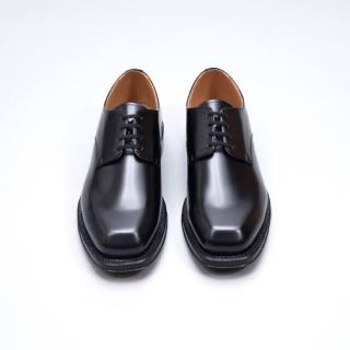 ワンエルディーケーセレクト(1LDK SELECT)の新品未使用 オーラリーAURALEE LEATHER SHOES 8H ブラック(ドレス/ビジネス)