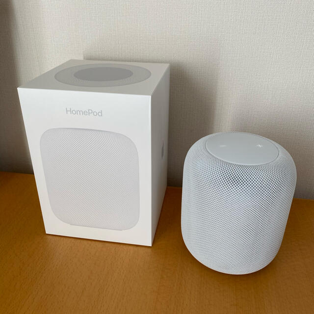 Apple(アップル)のAPPLE HOMEPOD ホワイト MQHV2J/A スマートスピーカー スマホ/家電/カメラのオーディオ機器(スピーカー)の商品写真