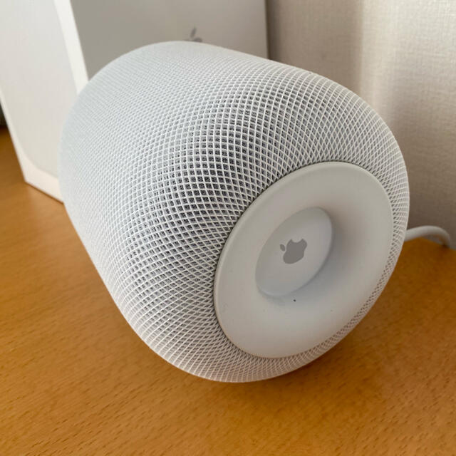 Apple(アップル)のAPPLE HOMEPOD ホワイト MQHV2J/A スマートスピーカー スマホ/家電/カメラのオーディオ機器(スピーカー)の商品写真