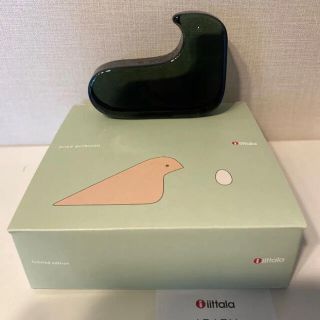 イッタラ(iittala)のイッタラ × ミナペルホネン　ガラスバード　グレー(置物)