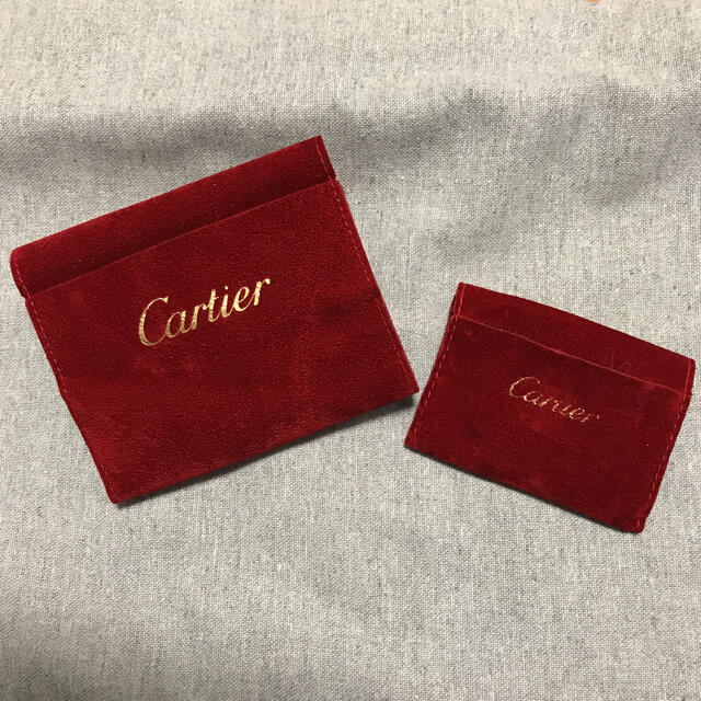 Cartier(カルティエ)のCaltier ジュエリー保存袋　大小2点セット レディースのファッション小物(ポーチ)の商品写真