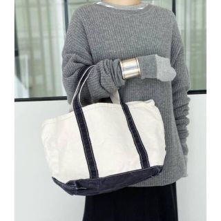 アパルトモンドゥーズィエムクラス(L'Appartement DEUXIEME CLASSE)の新品アパルトモン　L.L.BEAN Canvas tote bag M ブラック(トートバッグ)