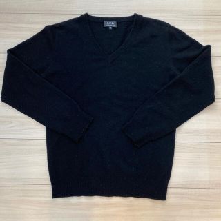 アーペーセー(A.P.C)の●A.P.C.●カシミアセーター●黒●Vネックニット●(ニット/セーター)