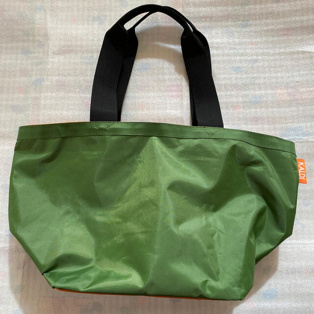 KALDI(カルディ)のカルディ　福袋　トートバッグ　グリーン×オレンジ レディースのバッグ(トートバッグ)の商品写真