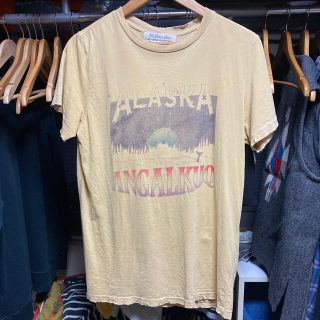 レミレリーフ(REMI RELIEF)のREMI RELIEF Tシャツ メンズ Mサイズ USED加工 美品 イエロー(Tシャツ/カットソー(半袖/袖なし))