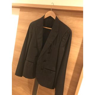 ランバン(LANVIN)の【希少】ランバン　LANVINのショート丈タキシードジャケット　ルカ　ストライプ(テーラードジャケット)