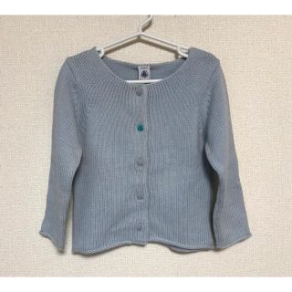 PETIT BATEAU プチバトー ウールニットカーディガン 4ans 102(カーディガン)