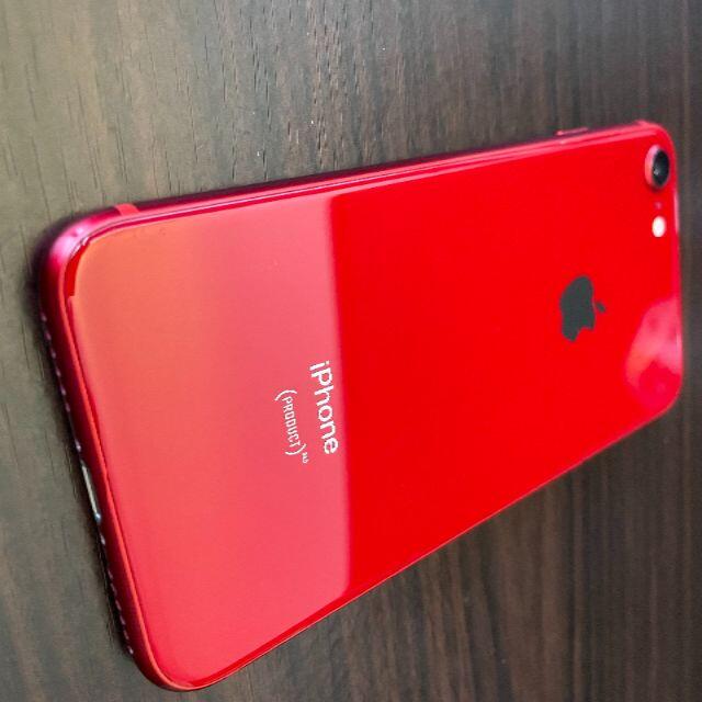 スマートフォン本体SIMフリー au iPhone8 64GB PRODUCT Red