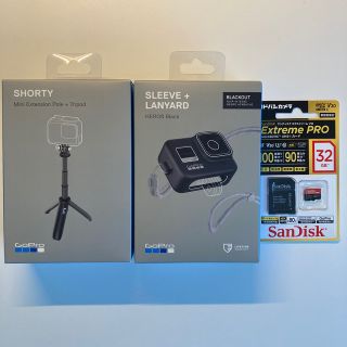 ゴープロ(GoPro)のGopro ショーティ、スリーブ　Hero8用　SD 32G(自撮り棒)