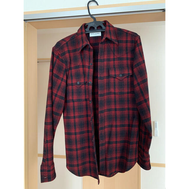 Saint Laurent - M Saint Laurent Paris サンローラン チェックシャツ