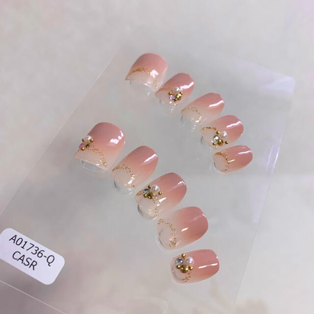 Jelly Nail(ジェリーネイル)のゆずネイル❤️新品❤️半額以下！お得な３デザインセット コスメ/美容のネイル(つけ爪/ネイルチップ)の商品写真