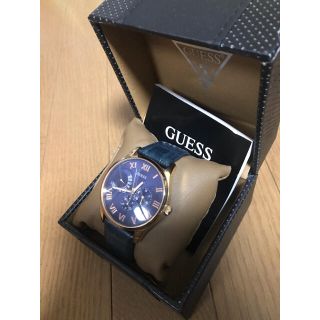 ゲス(GUESS)のguess 貴重なBlue&GOLD(腕時計(アナログ))