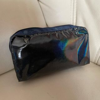 レスポートサック(LeSportsac)のお値下げ【美品】レスポートサック メタリックブルーポーチ(ポーチ)