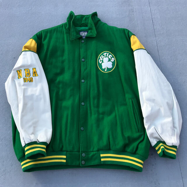 G-III Boston Celtics Wool Leather Jacket