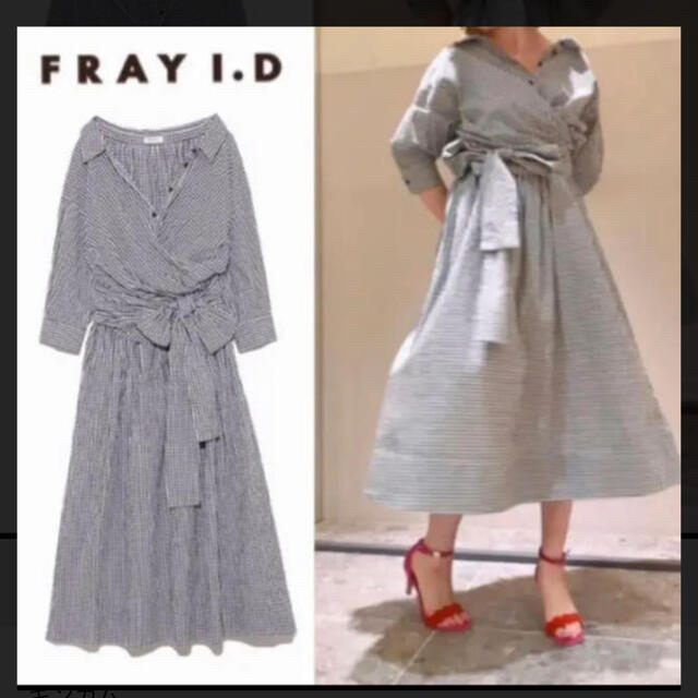 FRAY I.D(フレイアイディー)の新品　FRAY i.d オーバーベルテッドシャツワンピース m レディースのワンピース(ロングワンピース/マキシワンピース)の商品写真