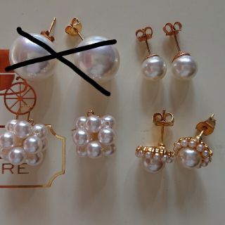 いろいろパールピアス 3点セット(ピアス)