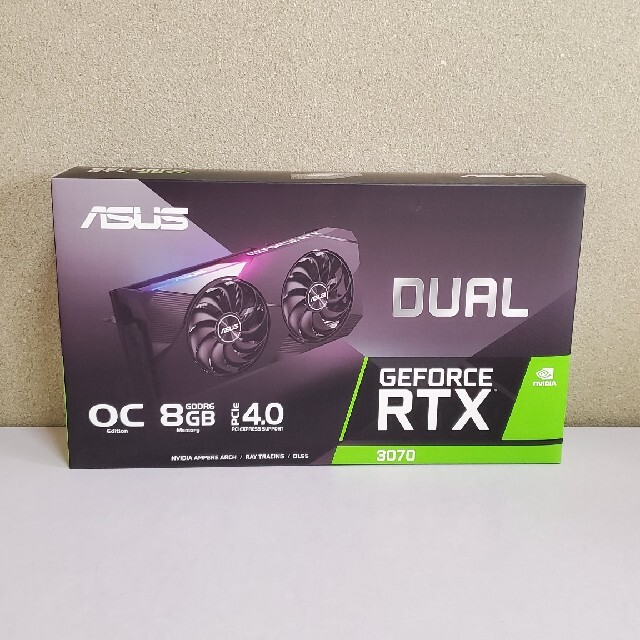 ASUS DUAL-RTX3070-O8G 新品 未開封品GDDR6メモリバス幅