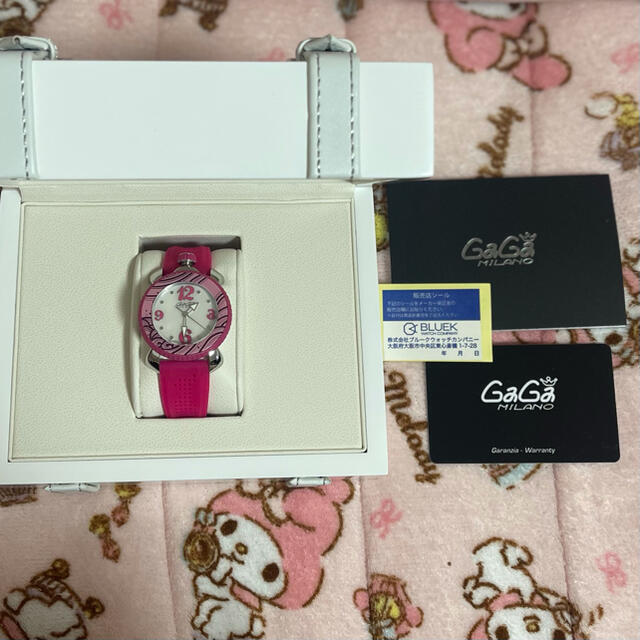 ガガミラノ　腕時計　アナログ　ピンク
