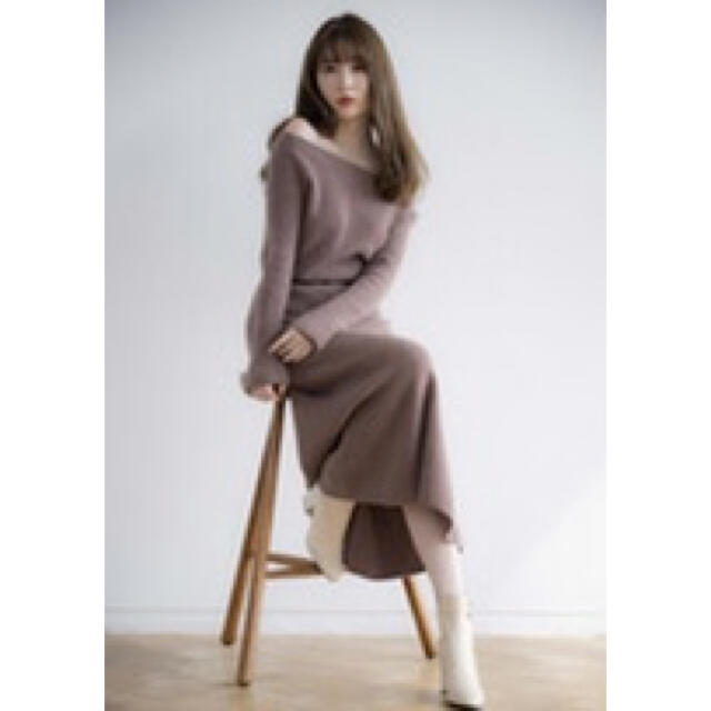 Her lip to ／Wholegarment Knit Dress