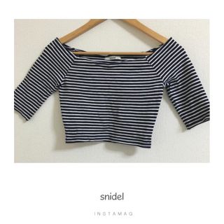 スナイデル(SNIDEL)のsnidel♡ボーダートップス(Tシャツ(長袖/七分))