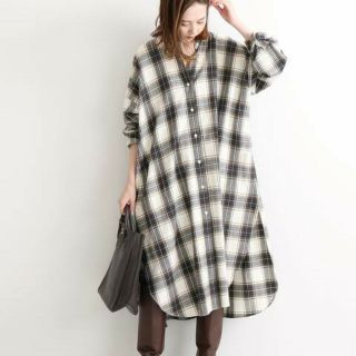 イエナ(IENA)の本日限定値下げ★イエナ★チェックネルシャツワンピース(ロングワンピース/マキシワンピース)