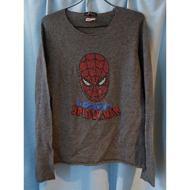 MEN'S MELROSE(メンズメルローズ)のメンズメルローズ 長袖 カットソー スパイダーマン Lサイズ メンズのトップス(Tシャツ/カットソー(七分/長袖))の商品写真