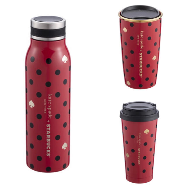 Starbucks Coffee(スターバックスコーヒー)のスターバックス　kate spade ポルカドッツ　3種セット インテリア/住まい/日用品のキッチン/食器(タンブラー)の商品写真