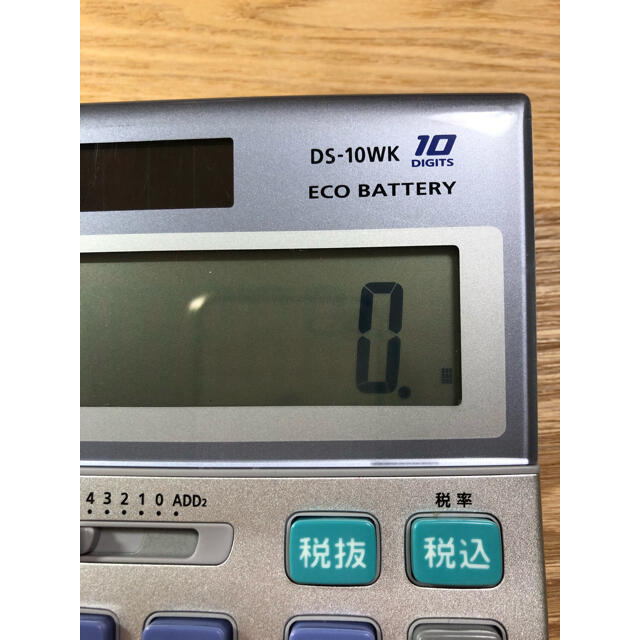 【特価商品】カシオ 本格実務電卓 10桁 検算機能 デスクタイプ DS-10WK