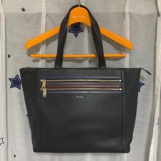 ポールスミス(Paul Smith)のポールスミス シグネチャージップストライプ トートバッグ ブラック(トートバッグ)