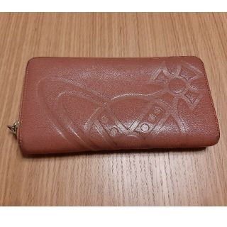 ヴィヴィアンウエストウッド(Vivienne Westwood)のVivienne Westwood 長財布　ローズピンク、オーブマークの型押(財布)