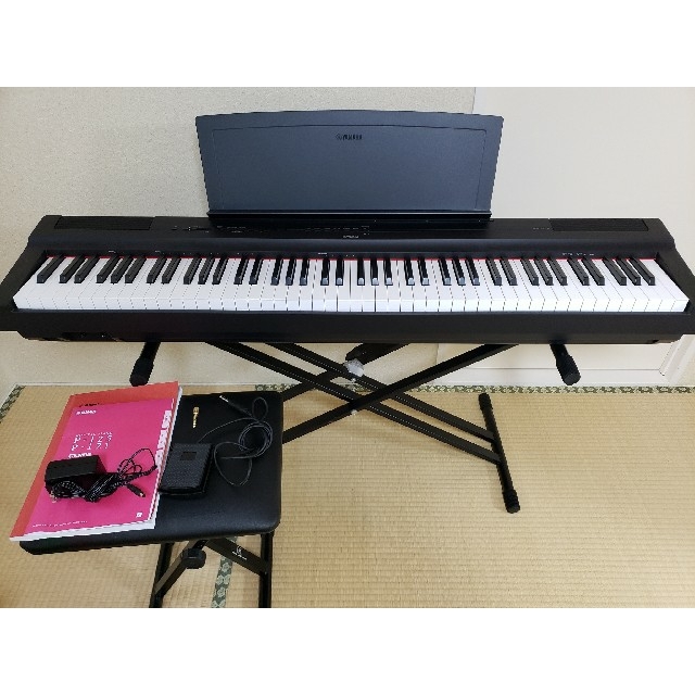 ヤマハ(ヤマハ)のYAMAHA P-125B 電子ピアノ 88鍵 スタンド&椅子付き 楽器の鍵盤楽器(電子ピアノ)の商品写真