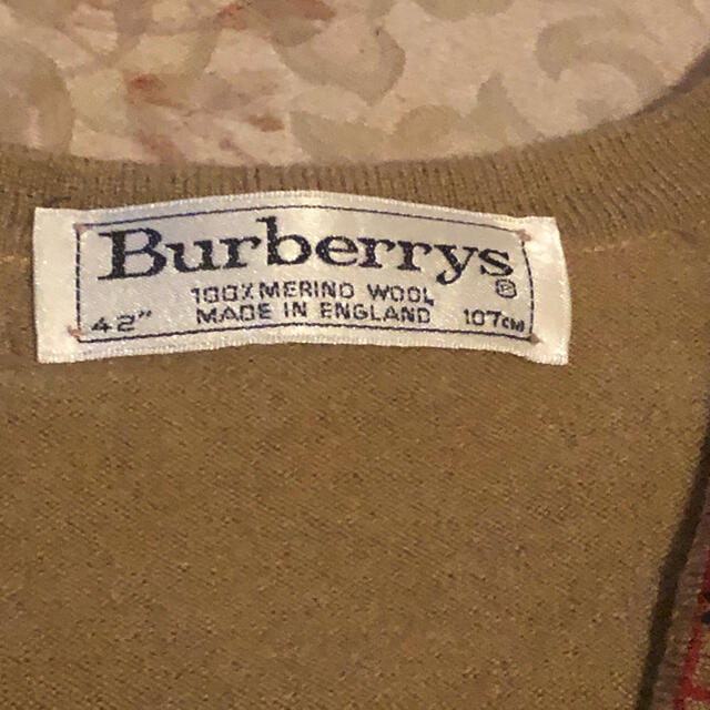 BURBERRY(バーバリー)のバーバリー　チェック柄ライン　カーディガン レディースのトップス(カーディガン)の商品写真