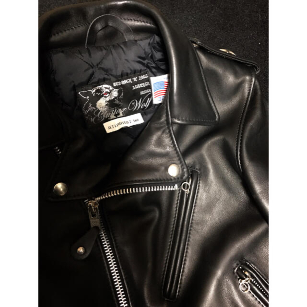 schott - レディース30ショットSCHOTT革ジャンJETギターウルフUS schott - レディース30ショットSCHOTT革ジャンJETギターウルフUS