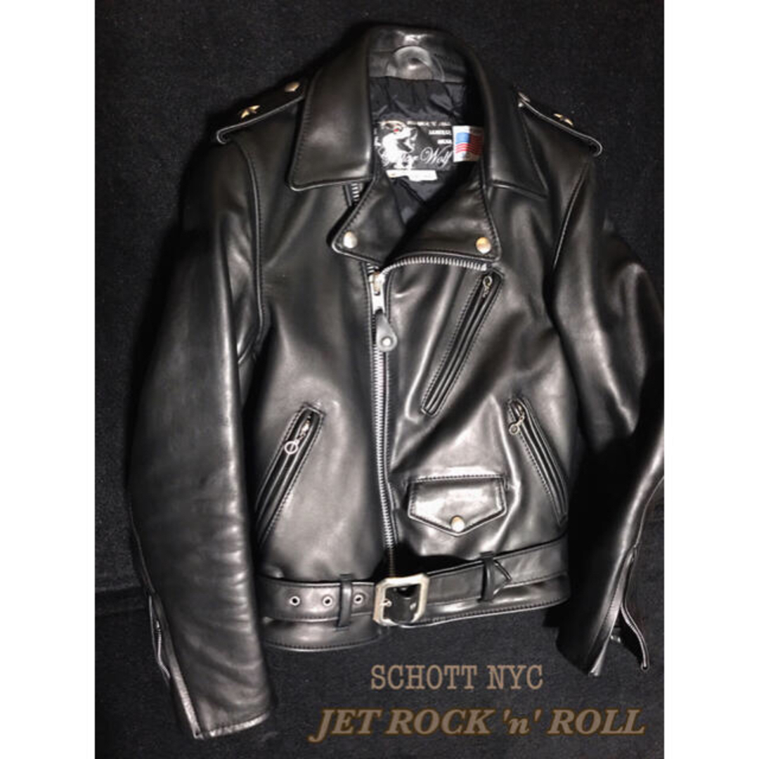 希少 Schott NYC ダブルライダースジャケット 36 かわゆ USA 希少 Schott NYC ダブルライダースジャケット 36 かわゆ USA