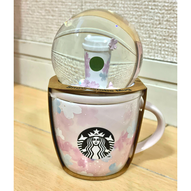 Starbucks Coffee(スターバックスコーヒー)の(値下げ中)スタバ♡桜スノーボール インテリア/住まい/日用品のキッチン/食器(グラス/カップ)の商品写真